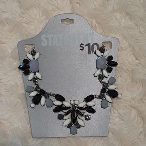 Black, Grey and White Chunky Necklace